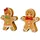 levandeo Lebkuchen Deko Figur 2er Set Braun