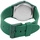 Q&Q Uniuhr mit Silikonarmband in grün, 10 Bar wasserdicht - Grün/Grün