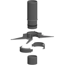 ATEC Abgas Montage-Set für Rohr flexibel DN80