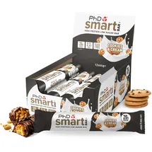 PHD Smart Cookies and Cream Riegel 12 x 64 g