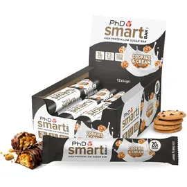 PHD Smart Cookies and Cream Riegel 12 x 64 g