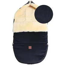 Kaiser Fußsack Filius Cord Lammfell Fußsack blau