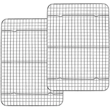 luxuskollektion Abkühlgitter Edelstahl Rechteckig Backgitter 2er Set 38,9x28,5x2cm