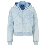 URBAN CLASSICS Oversized Towel Washed Reißverschlusspullover Batlic Blue 3XL