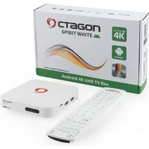 Octagon Spirit White 4K UHD Android TV Box