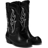 KOI Stiefel Herren Cryptek Snub Nose Tall Cowboy Boots - Black Vintage schwarz EU43 - Schwarz - 43