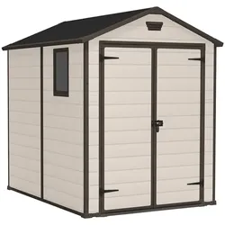 Keter Manor beige - Gartenhaus - mit Seitenfenster - 185.8x236.8x227 cm