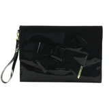 Ted Baker Clutch Knot Bow Envelope Pouch schwarz