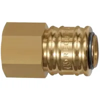 Riegler Schnellverschlusskupplung NW 7,2, Messing blank, G 1/4 IG