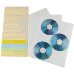 Hama CD-ROM Index Sleeves - CD-Umschläge - Kapazität: 6 CD - Transparent White (...