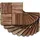 casa.pro Klickfliesen Alliste 10er Set 12 Lamellen 0,9 m2 beige/braun