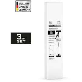 PROFISPANN Schnell Türspanner Alu 3er-Set 66 - 99 cm