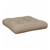 vidaXL Palettenkissen Taupe 50x50x12 cm Stoff