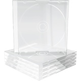 MEDIARANGE - Behälter CD-Aufbewahrung - Kapazität: 1 CD/DVD - durchsichtig (Packung mit 100)