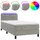 vidaXL Boxspringbett 100 x 200 cm Hellgrau