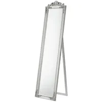 [en.casa] Standspiegel Arezzo 160 x 40 cm Silber