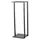 Magnus Kaminholzregal R136B Holz und Stahl 40 x 25 x 120 cm 1 Stück Schwarz