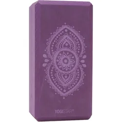 Yogablock Basic Art Ajna Chakra Yoga Aubergine Stabil YOGISTAR EINHEITSGRÖSSE