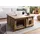 MASSIVMOEBEL24.DE RAILWAY Beige Mangoholz 90 x 45 x 90 cm