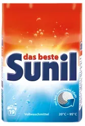 Sunil aktiv Waschmittel 19 Wäschen, Pulver 4013162028610 , 1,216 kg  - Packung