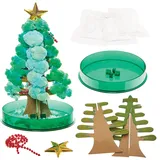 Baker Ross FN348 Magische Weihnachtsbäume - 2er-Pack, Kristallbasteln für Kinder, Weihnachtsdekoration für Kinder