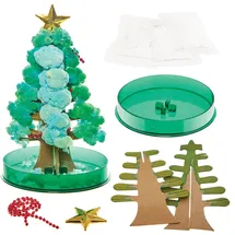 Baker Ross FN348 Magische Weihnachtsbäume - 2er-Pack, Kristallbasteln für Kinder, Weihnachtsdekoration für Kinder
