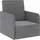 vidaXL Schlafsessel Ausziehbar 72 x 72 x 59,5 cm Hellgrau