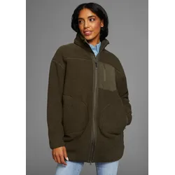 Fleecejacke, aus Fleece, atmungsaktiv, schnell trocknend, Gr. 40/42, Olivgrün, , 15062937-40