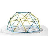 veska Klettergerüst 244x244x120cm DomeClimber Kinder Kletterkuppel Geodome 8FT - blau/gelb