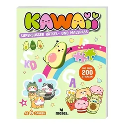 KAWAII Supersüßer Rätsel- und Malspaß