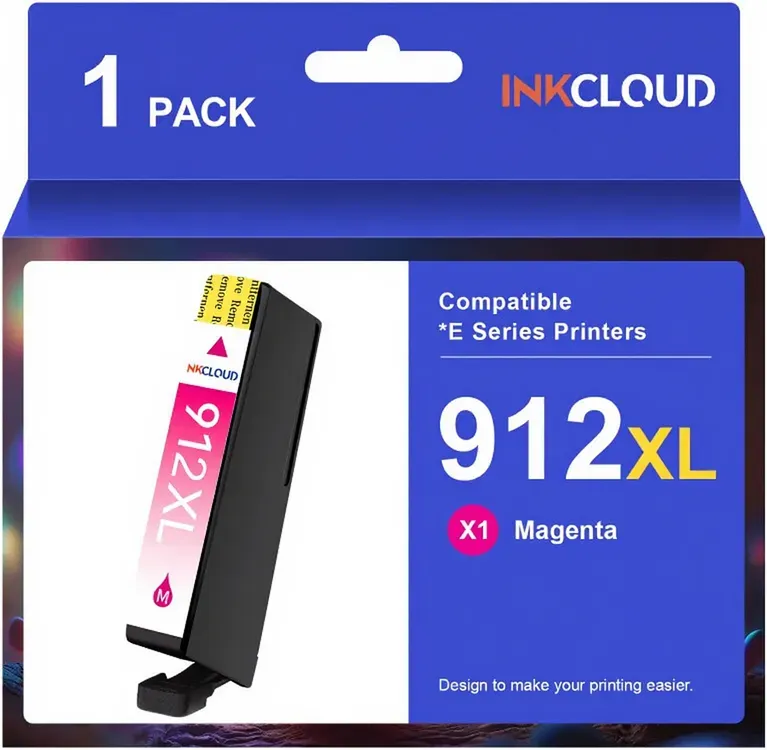 inkcloud 912XL Kompatible Tintenpatronen für HP Officejet 8022 8025 8020 1 Magenta