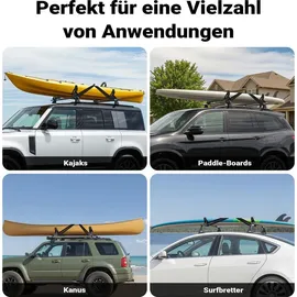Wiltec Dachträger Set für Kajaks & SUP-Boards