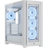 iCue 5000X RGB QL Edition, weiß, Glasfenster (CC-9011233-WW)