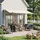 Outsunny Pergola 2,97 x 2,97 m schwarz/creme