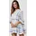 rayshyne Sommerkleid Blusenkleid Leinenoptik Mehrfarbig Mini