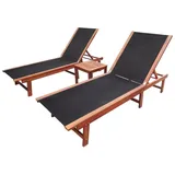 vidaXL Sonnenliege 66 x 0 x 34 cm Braun