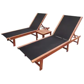 vidaXL Sonnenliege 66 x 0 x 34 cm Braun