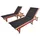 vidaXL Sonnenliege 66 x 0 x 34 cm Braun