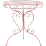 Beliani Gartentisch Ø 70 x 74 cm Rosa/Pink