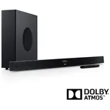Teufel CINEBAR 11 Mk4-2.1 Dolby Atmos Soundbar mit kabellosem Platzsparender Subwoofer, Bluetooth, HDMI 3D ARC CEC, 4K Pass Through, Touch Panel - schwarz