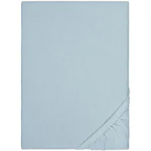 biberna Spannbettlaken 0002744 Feinbiber 180 x 200 - 200 x 200 cm taubenblau