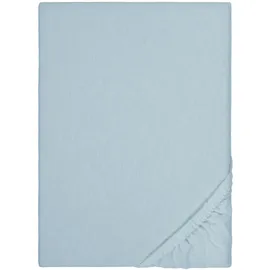 biberna Spannbettlaken 0002744 Feinbiber 180 x 200 - 200 x 200 cm taubenblau