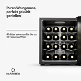 Klarstein Silent Vino 16 Uno Weinkühlschrank 1 Zone | 16 Flaschen