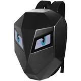 Dpofirs LED Motorrad Rucksack, LED programmierbarer Vollfarbbildschirm, Wasserdichter Rucksack, Hartschalen Reitrucksack, Motorrad Gepäck, Laptop Tasche