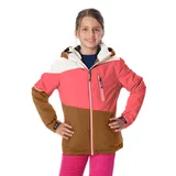 KILLTEC Mädchen Skijacke/Funktionsjacke mit Kapuze und Schneefang KSW 331 GRLS SKI JCKT, neon-coral, 164, 42091-000