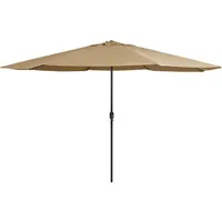 vidaXL Sonnenschirm 390 x 390 cm Taupe