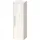 Duravit D-Code Halbhochschrank 40 x 132 x 36 cm Weiß Hochglanz Glas/Holz