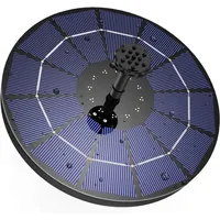3,5 w schwimmender Solarbrunnen für den Außenbereich, Solar-Teichpumpe mit Batterie und 6 Düsen, für Vogelbad, Aquarium, Gartenbrunnen
