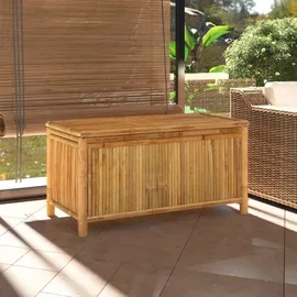 furnicato Gartentruhe 110 x 52 x 55 cm Braun