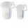 Thermohauser Messbecher m. geschlossenem Griff, 2000 ml, Kunststoff PP, blaue Skala in Litern und Millilitern
